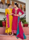 Rangoon Saachi Wedding Wear Anarkali Kurti With Bottom Dupatta